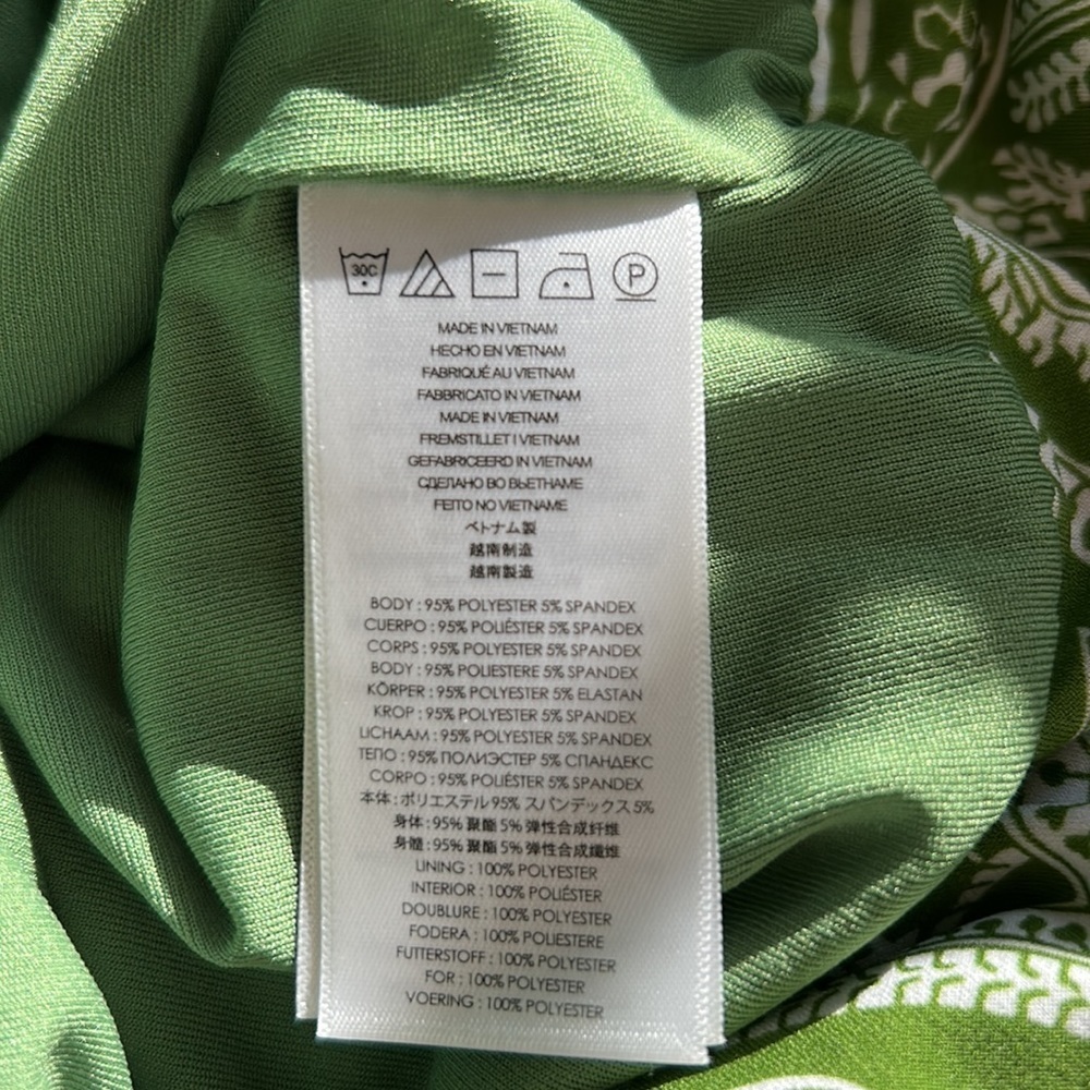 🌿Michael Kors green paisley/ floral dress, size S🌿 - Picture 8 of 10